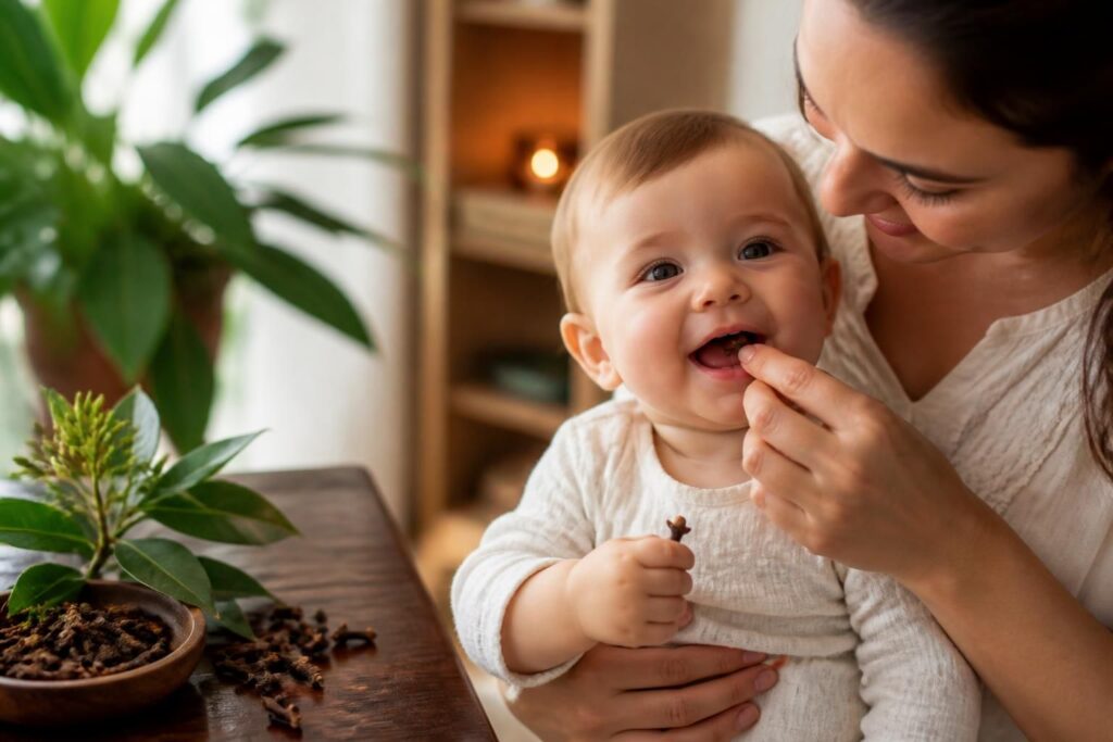 découvrez les bienfaits du clou de girofle pour soulager les douleurs dentaires de bébé. utilisation naturelle et efficace pour apaiser rapidement.