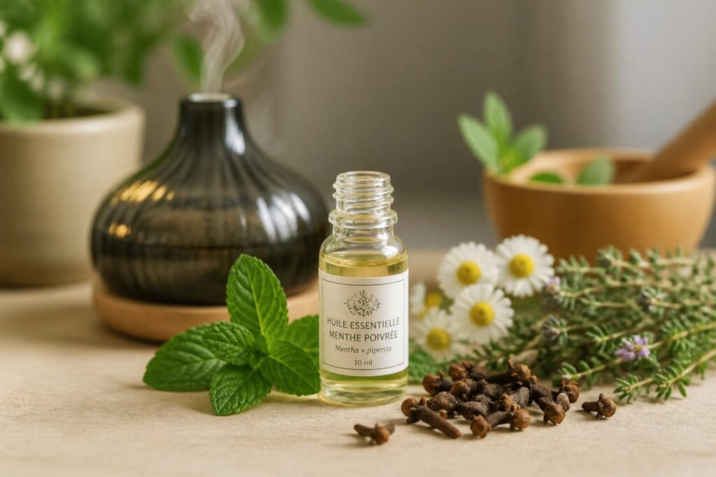 Mal de dents huiles essentielles : menthe, girofle et autres remèdes naturels efficaces
