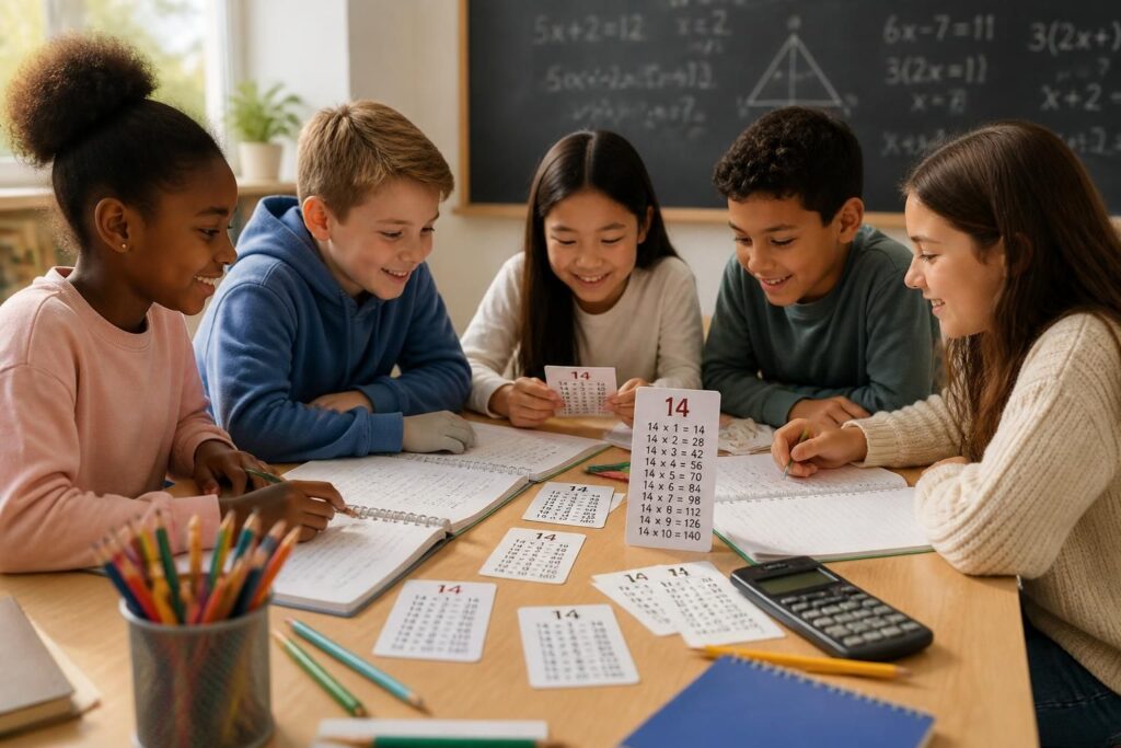 Table de 14 : apprendre et maîtriser la table de multiplication facilement